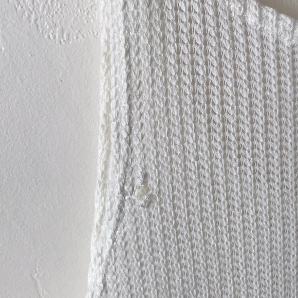 BUNDLE ONLY💖DEFECT‼️‼️Ivory Knit Tank Top - Picture 4 of 6